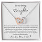 Interlocking hearts necklace for Daughter, from Mom & Dad