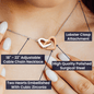 Interlocking hearts necklace for Daughter, from Mom & Dad
