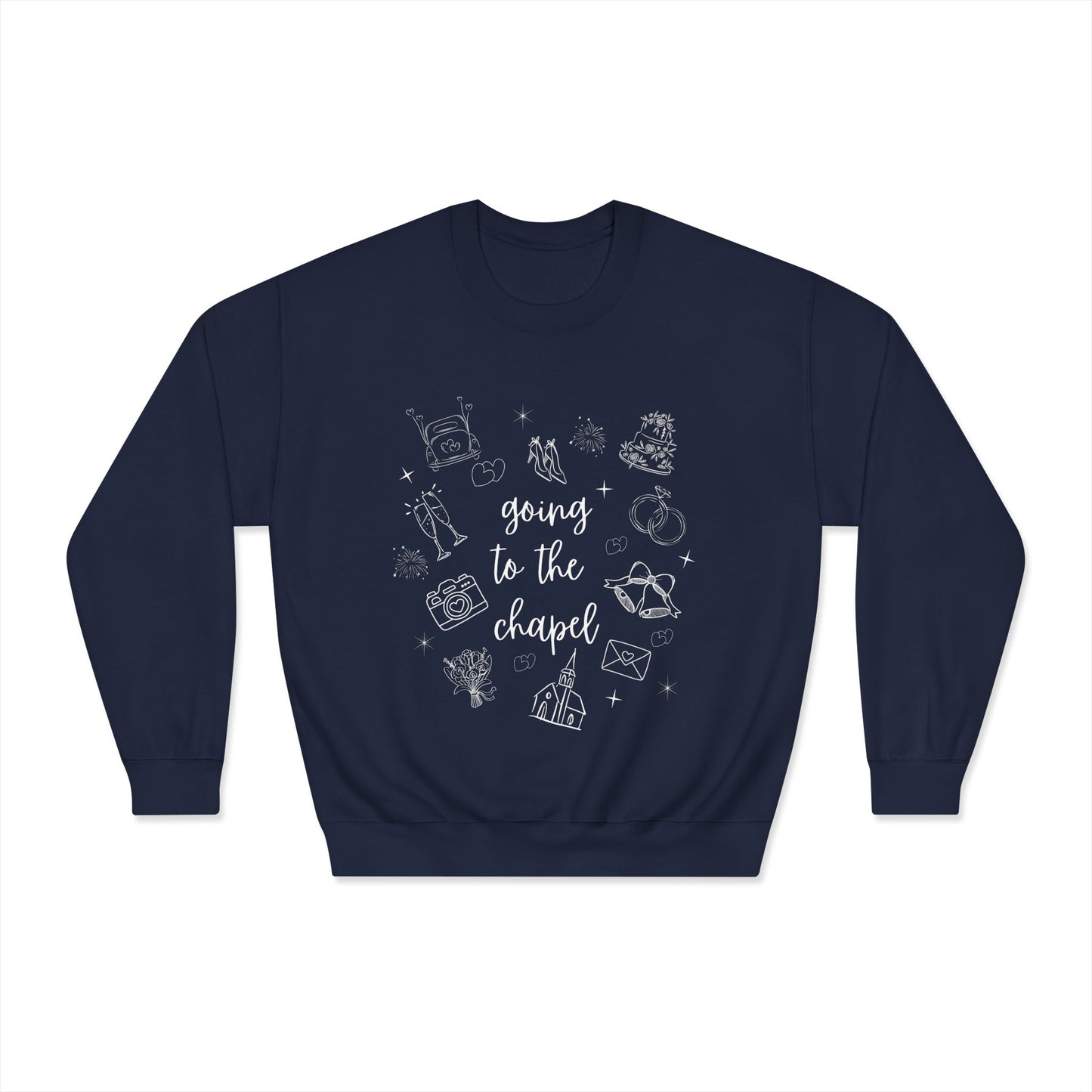 "Going to the Chapel Crewneck Sweatshirt – Bride Wedding Sweatshirt, Bachelorette Party, Engagement Gift"