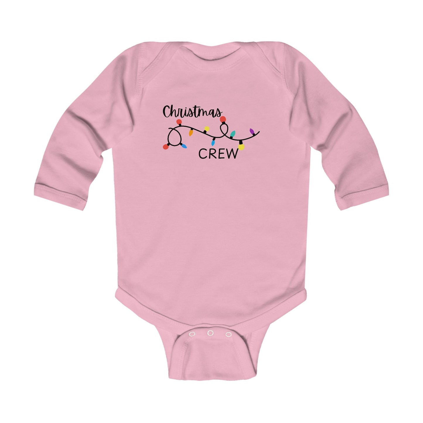 Christmas Crew Infant Long Sleeve Bodysuit, Christmas Onesie