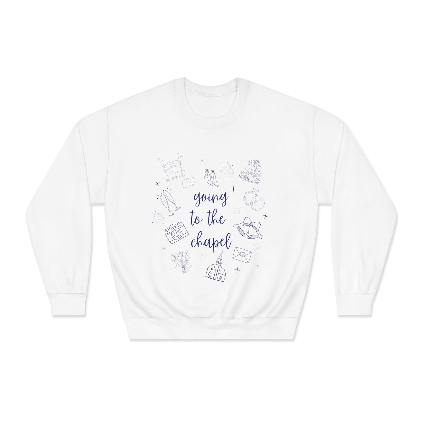 "Going to the Chapel Crewneck Sweatshirt – Bride Wedding Sweatshirt, Bachelorette Party, Engagement Gift"