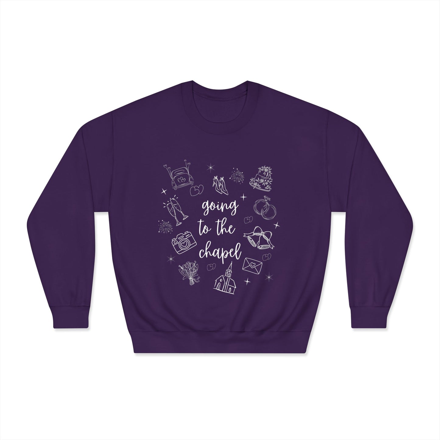 "Going to the Chapel Crewneck Sweatshirt – Bride Wedding Sweatshirt, Bachelorette Party, Engagement Gift"
