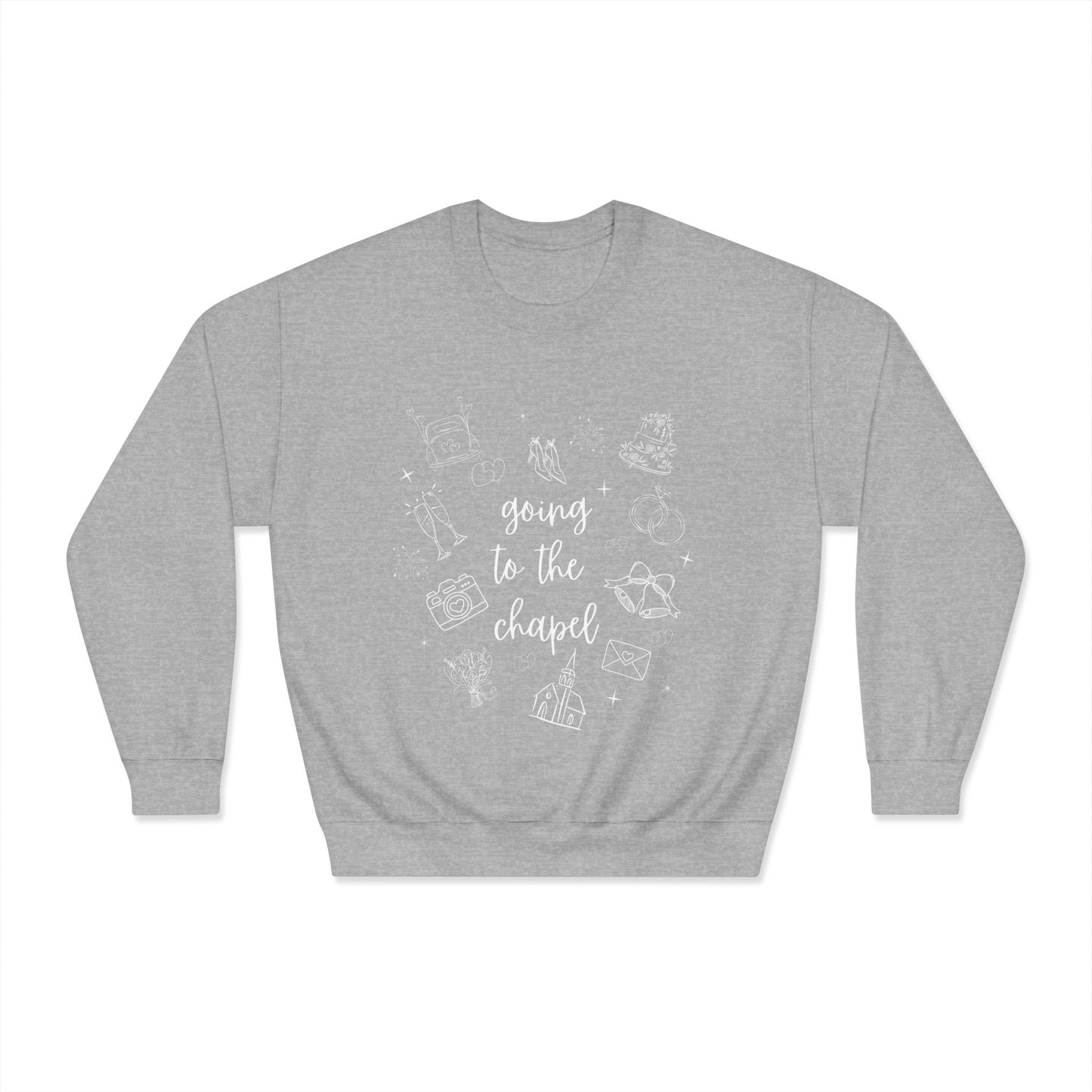 "Going to the Chapel Crewneck Sweatshirt – Bride Wedding Sweatshirt, Bachelorette Party, Engagement Gift"