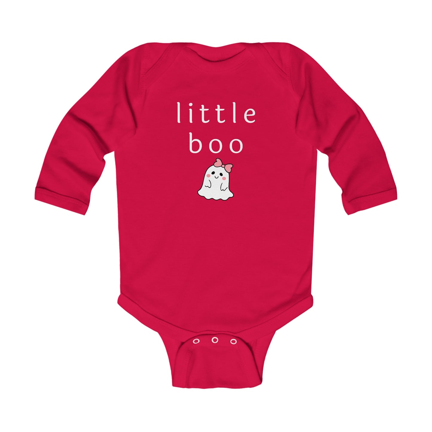 Little Boo Baby Onesie, Baby Halloween Bodysuit, Halloween Baby Outfit, Fall Baby Clothes, Infant Long Sleeve Bodysuit