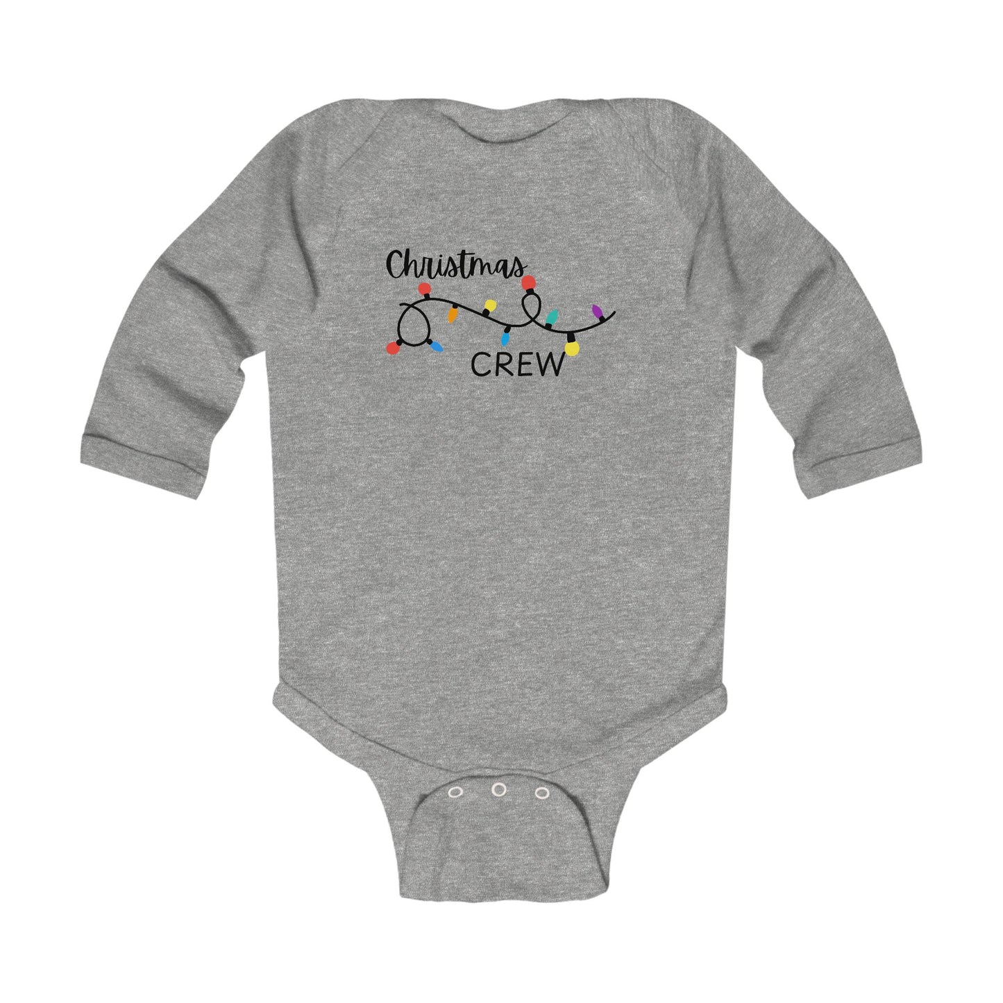 Christmas Crew Infant Long Sleeve Bodysuit, Christmas Onesie