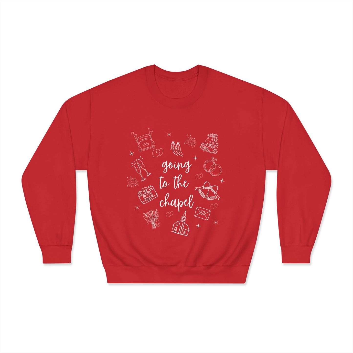 "Going to the Chapel Crewneck Sweatshirt – Bride Wedding Sweatshirt, Bachelorette Party, Engagement Gift"