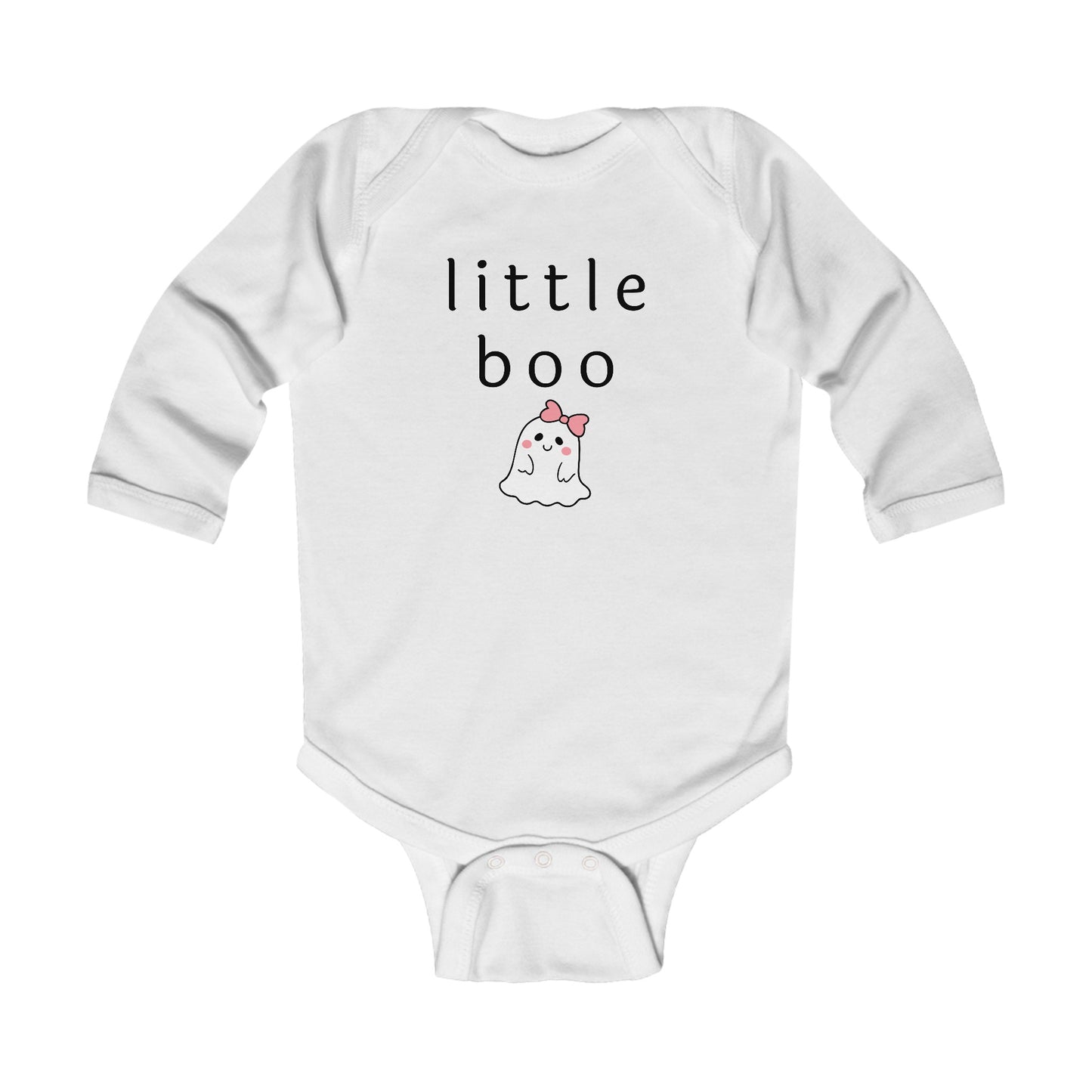 Little Boo Baby Onesie, Baby Halloween Bodysuit, Halloween Baby Outfit, Fall Baby Clothes, Infant Long Sleeve Bodysuit