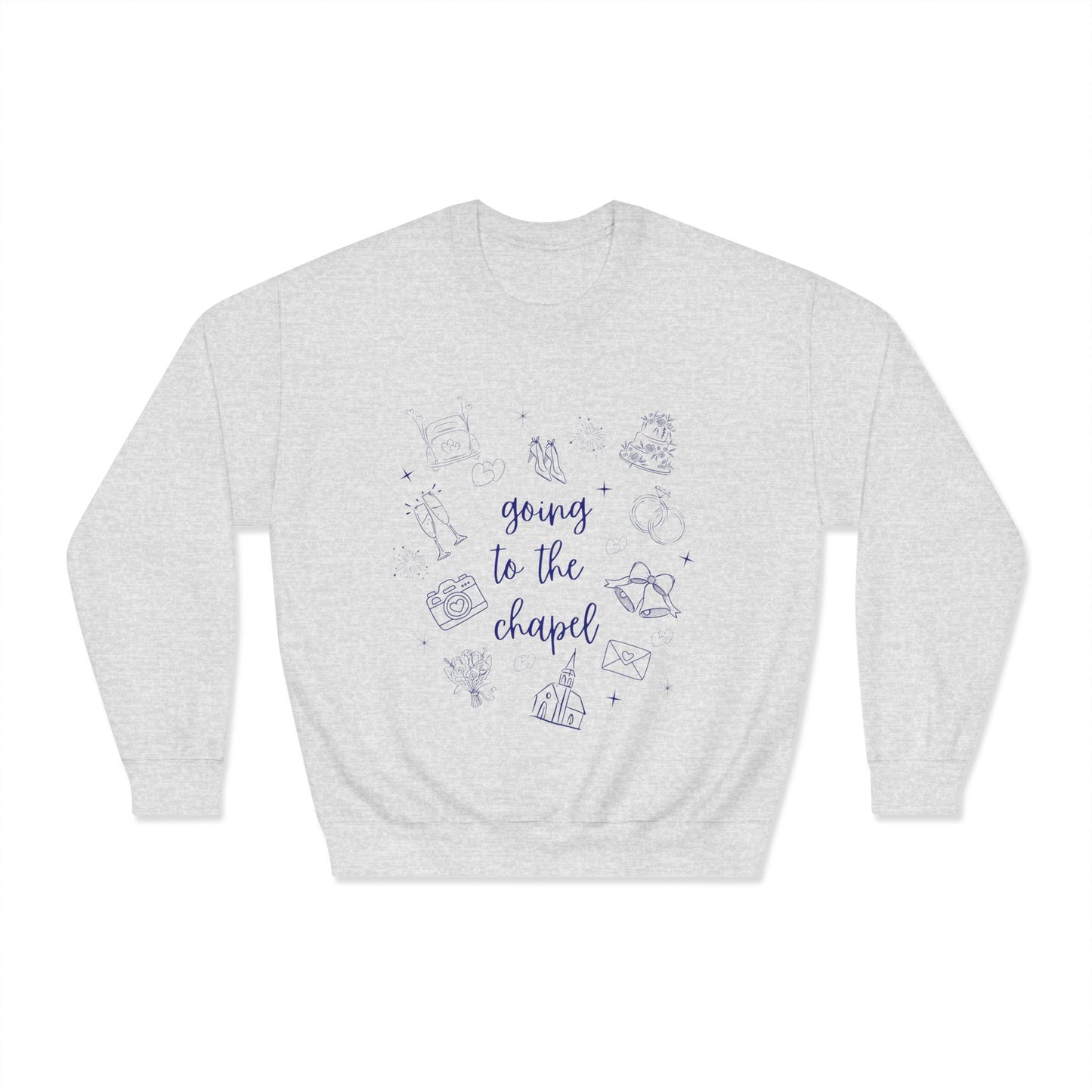 "Going to the Chapel Crewneck Sweatshirt – Bride Wedding Sweatshirt, Bachelorette Party, Engagement Gift"