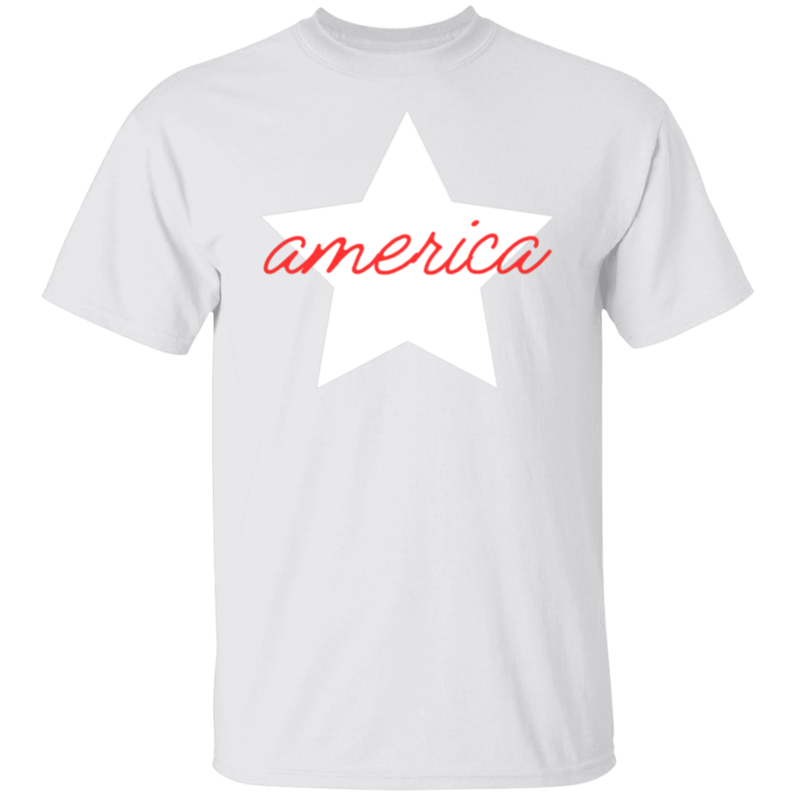 Womens 4th of July shirt, america star