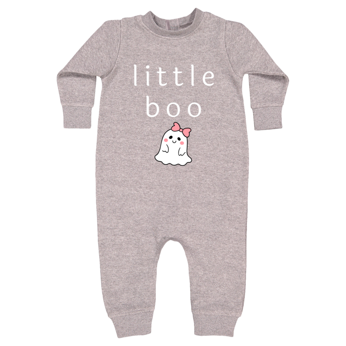 Little Boo Baby Infant Fleece One-Piece Bodysuit, Halloween Outfit, Fall Clothes