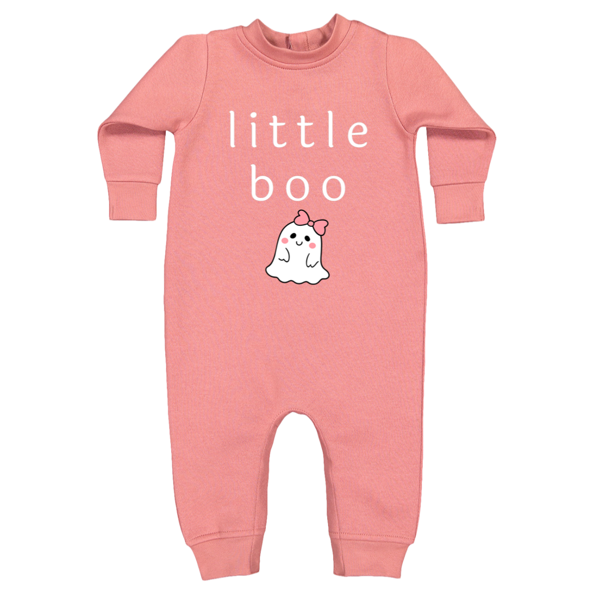 Little Boo Baby Infant Fleece One-Piece Bodysuit, Halloween Outfit, Fall Clothes