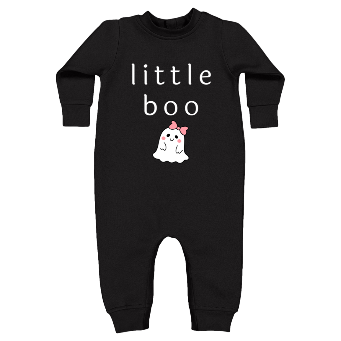 Little Boo Baby Infant Fleece One-Piece Bodysuit, Halloween Outfit, Fall Clothes