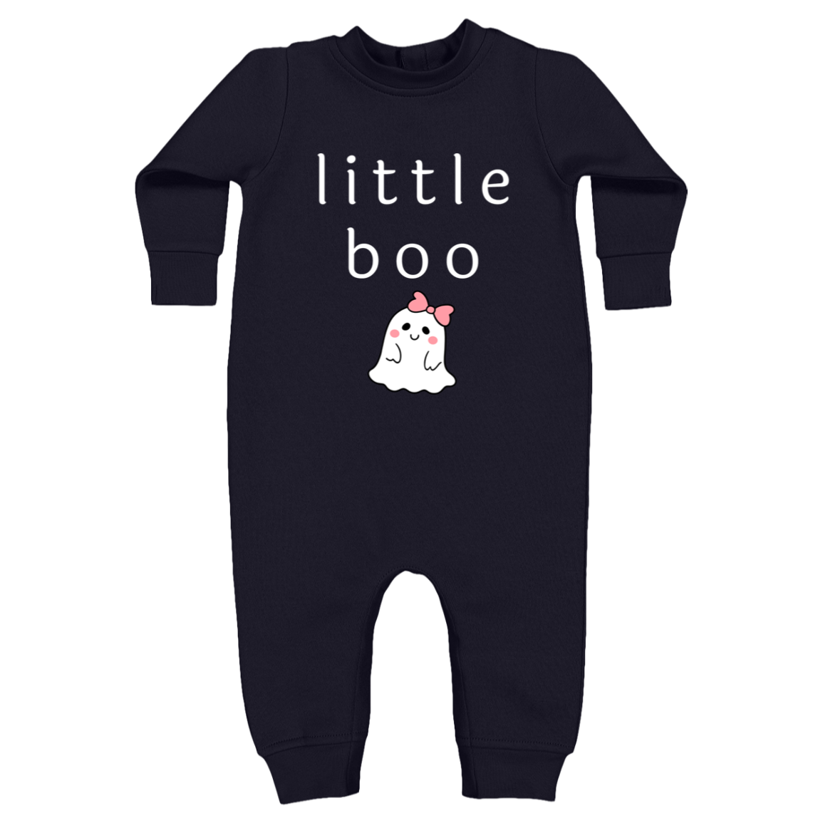 Little Boo Baby Infant Fleece One-Piece Bodysuit, Halloween Outfit, Fall Clothes