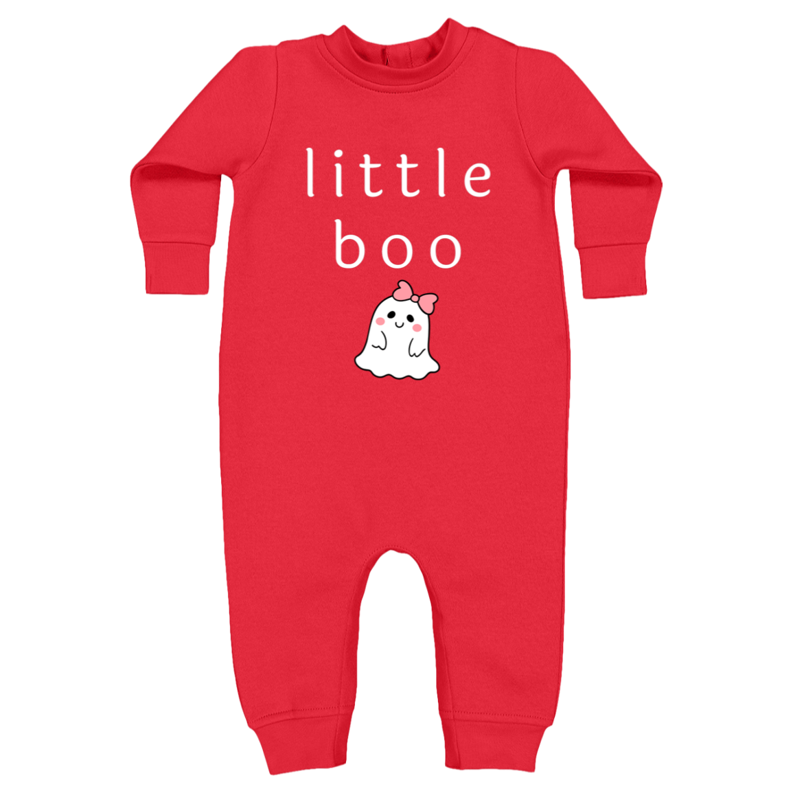 Little Boo Baby Infant Fleece One-Piece Bodysuit, Halloween Outfit, Fall Clothes