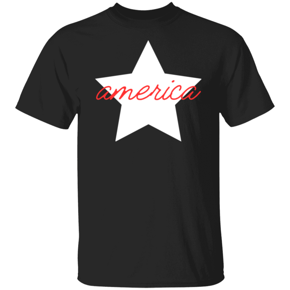 Womens 4th of July shirt, america star