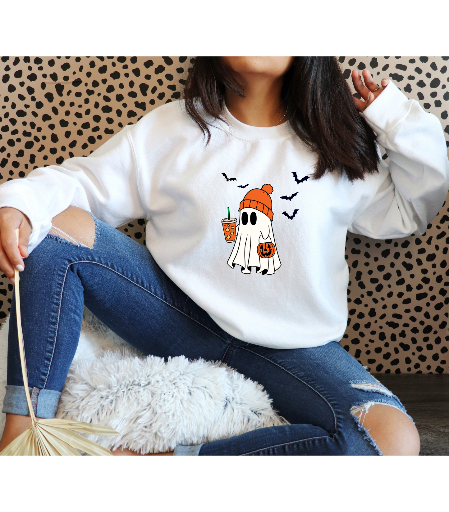 Halloween Ghost Long Sleeve Tee