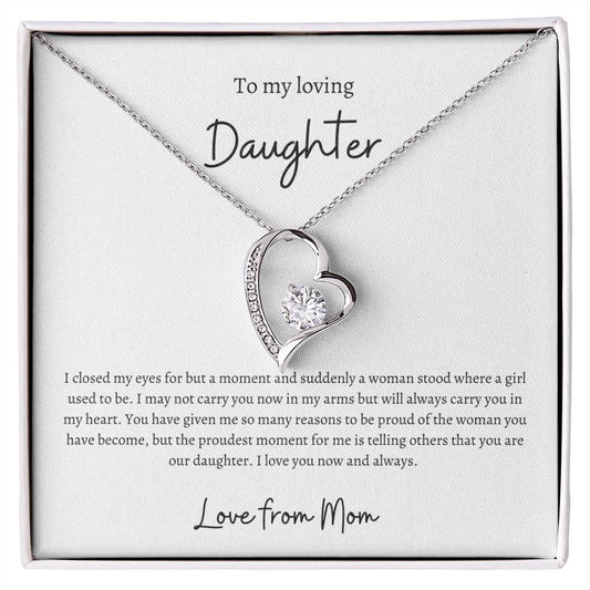 From Mom To Daughter Forever Love Necklace