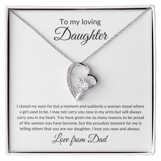 From Dad To Daughter Forever Love Necklace